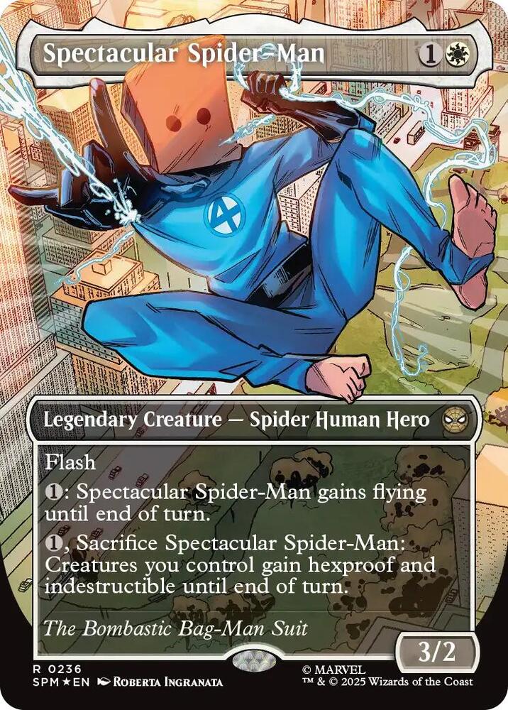 Spectacular Spider-Man (0236) (Borderless) (Textured Foil) [Marvel's Spider-Man] 236