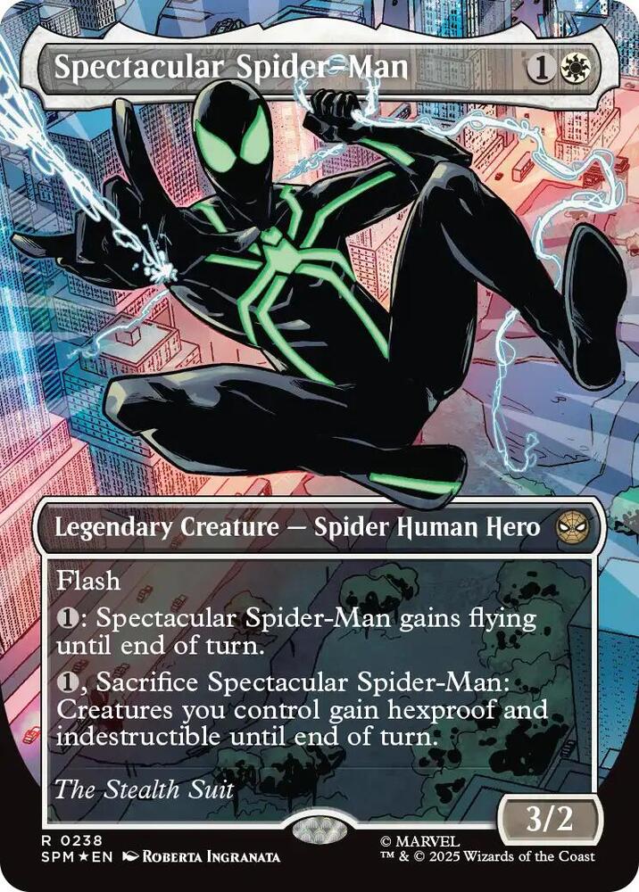 Spectacular Spider-Man (0238) (Borderless) (Textured Foil) [Marvel's Spider-Man] 238