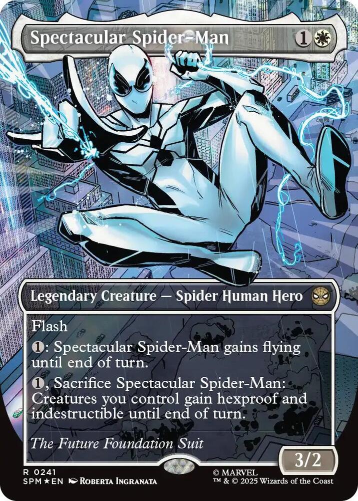 Spectacular Spider-Man (0241) (Borderless) (Textured Foil) [Marvel's Spider-Man] 241