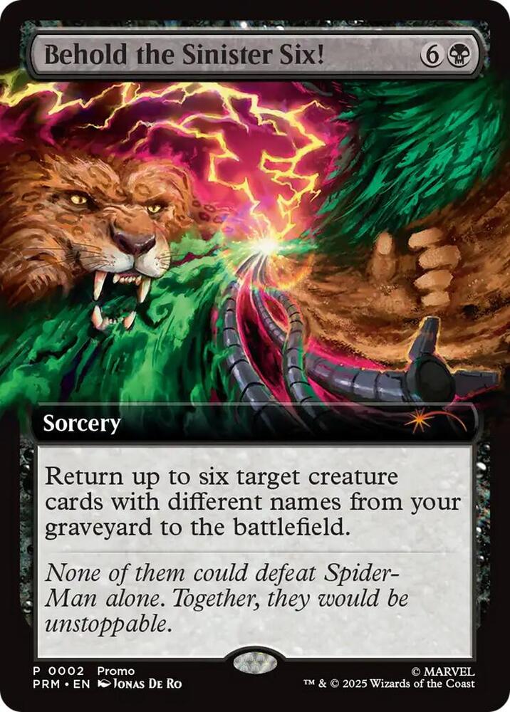 Behold the Sinister Six! [Unique and Miscellaneous Promos] 2