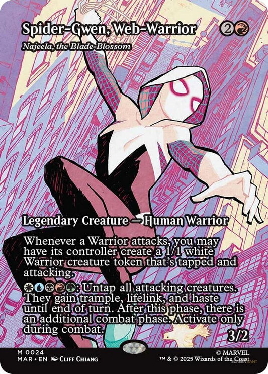Spider-Gwen, Web-Warrior - Najeela, the Blade-Blossom (Borderless) [Marvel Universe Eternal-Legal] 24