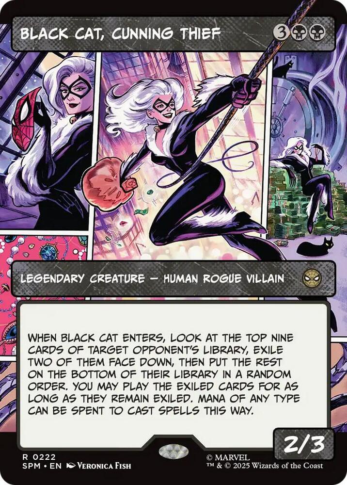 Black Cat, Cunning Thief (Borderless) [Marvel's Spider-Man] 222