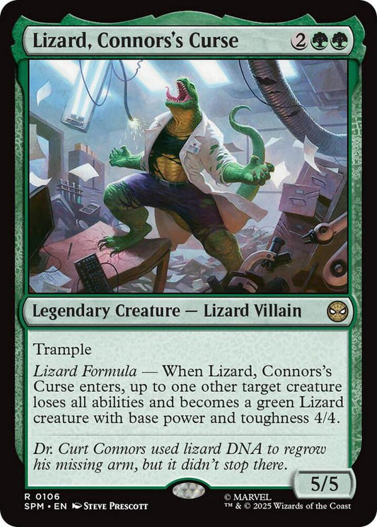 Lizard, Connors's Curse [Marvel's Spider-Man] 106