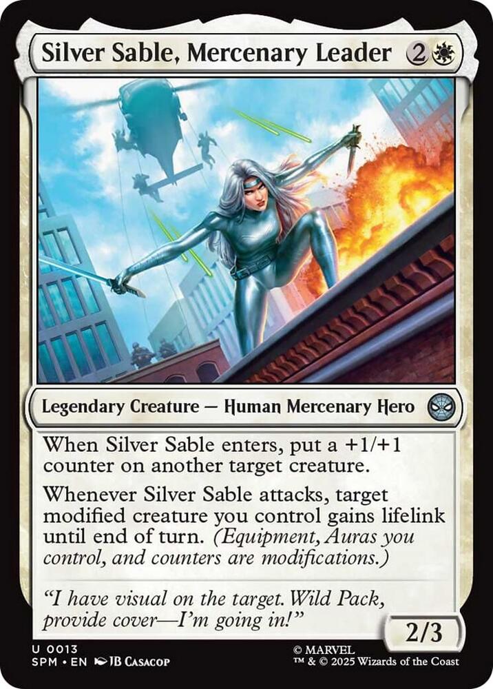 Silver Sable, Mercenary Leader [Marvel's Spider-Man] 13