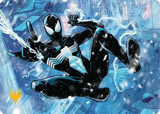 Spectacular Spider-Man (Black) Art Card (Gold-Stamped Planeswalker Symbol) [Art Series: Marvel's Spider-Man] 52