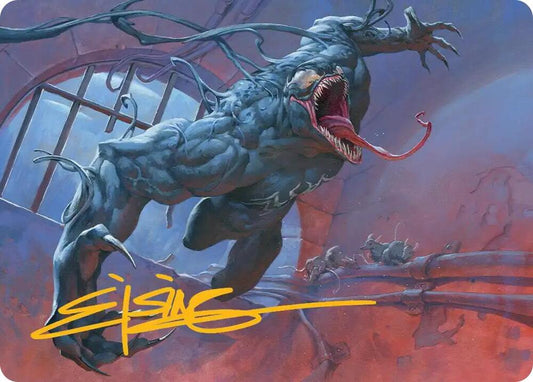Venom, Evil Unleashed Art Card (Gold-Stamped Signature) [Art Series: Marvel's Spider-Man] 12