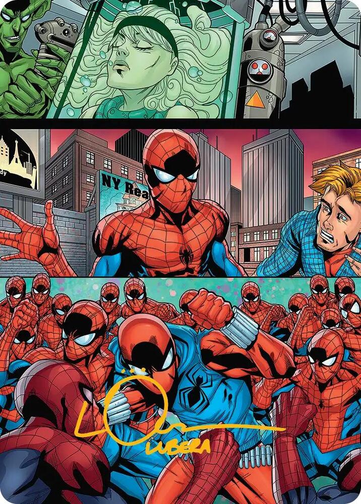 The Clone Saga Art Card (Gold-Stamped Signature) [Art Series: Marvel's Spider-Man] 42