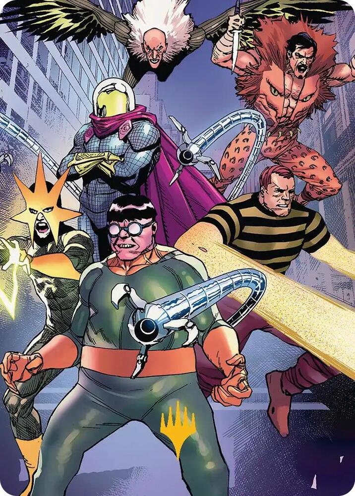 Behold the Sinister Six! Art Card (45/54) (Gold-Stamped Planeswalker Symbol) [Art Series: Marvel's Spider-Man] 45