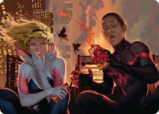 Heroes' Hangout Art Card [Art Series: Marvel's Spider-Man] 14