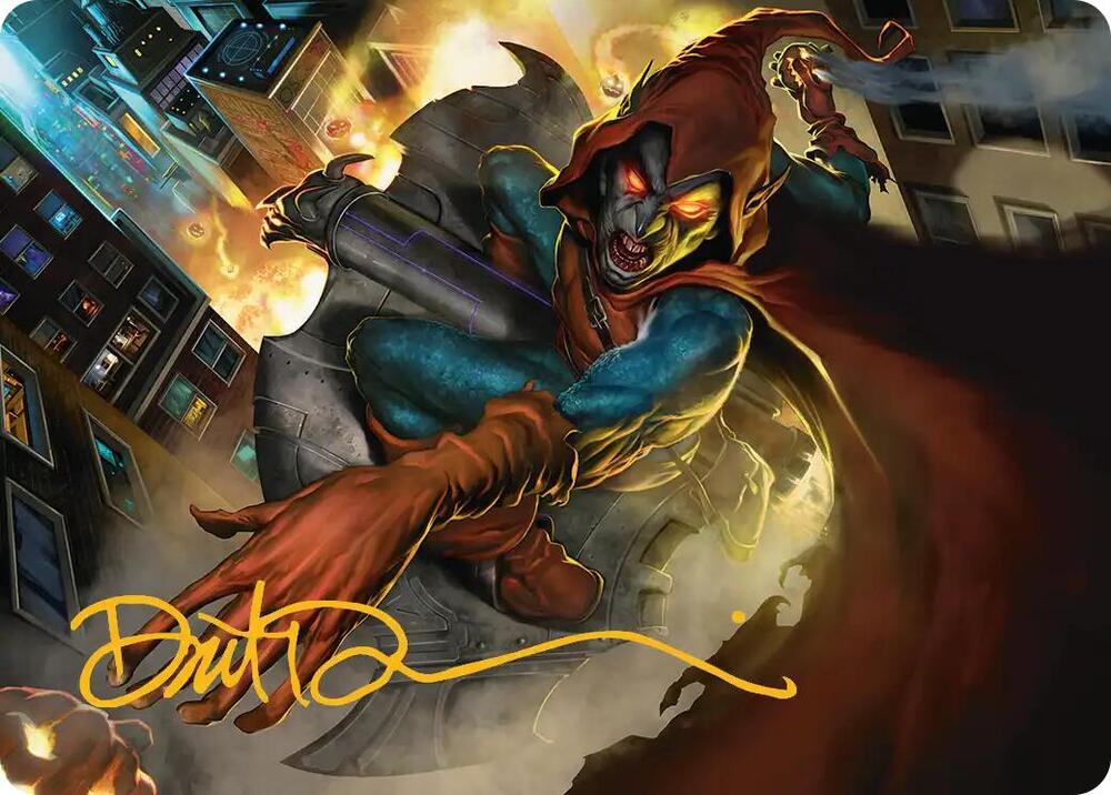 Hobgoblin, Mantled Marauder Art Card (Gold-Stamped Signature) [Art Series: Marvel's Spider-Man] 15