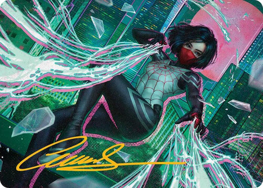 Silk, Web Weaver Art Card (29/54) (Gold-Stamped Signature) [Art Series: Marvel's Spider-Man] 29