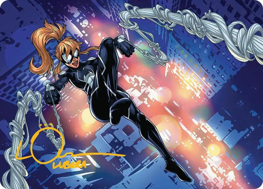 Arana, Heart of the Spider Art Card (Gold-Stamped Signature) [Art Series: Marvel's Spider-Man] 37
