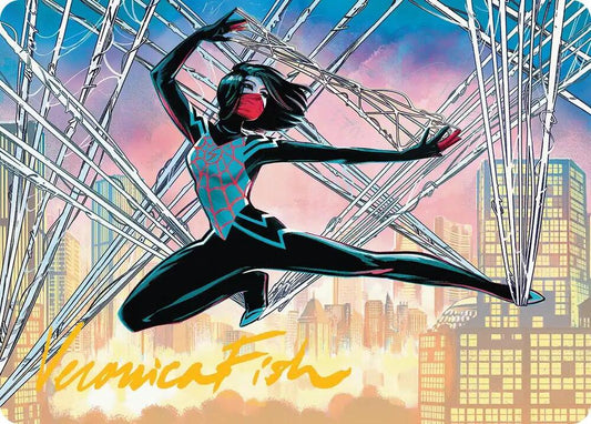 Silk, Web Weaver Art Card (39/54) (Gold-Stamped Signature) [Art Series: Marvel's Spider-Man] 39