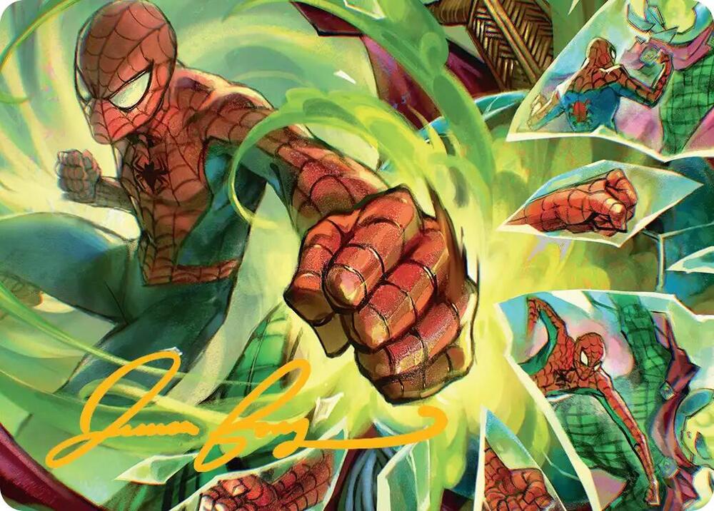 Kapow! Art Card (Gold-Stamped Signature) [Art Series: Marvel's Spider-Man] 17