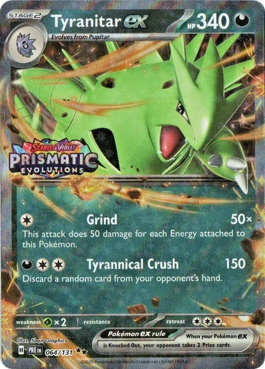 Tyranitar ex (Prismatic Evolutions Stamp) [Miscellaneous Cards & Products] 064/131