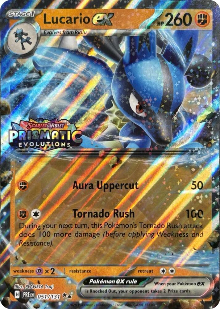 Lucario ex (Prismatic Evolutions Stamp) [Miscellaneous Cards & Products] 051/131