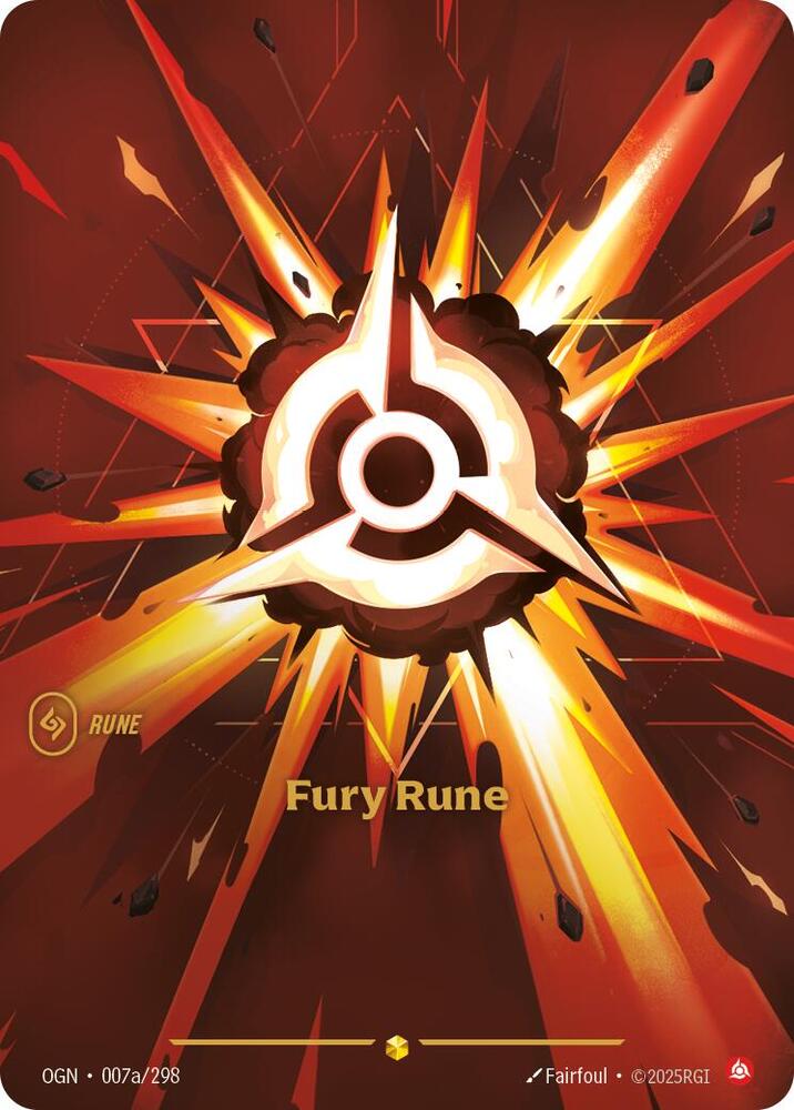 Fury Rune (Alternate Art) [Origins] 007a/298