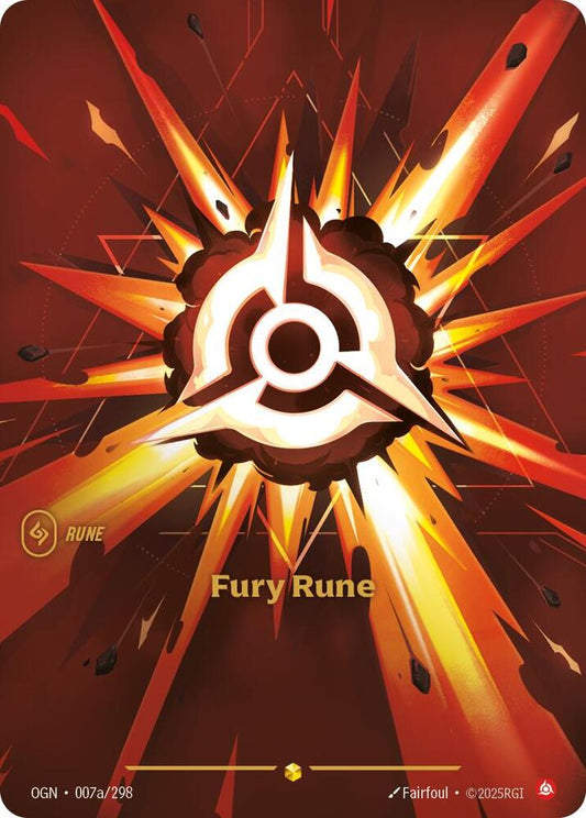 Fury Rune (Alternate Art) [Origins] 007a/298