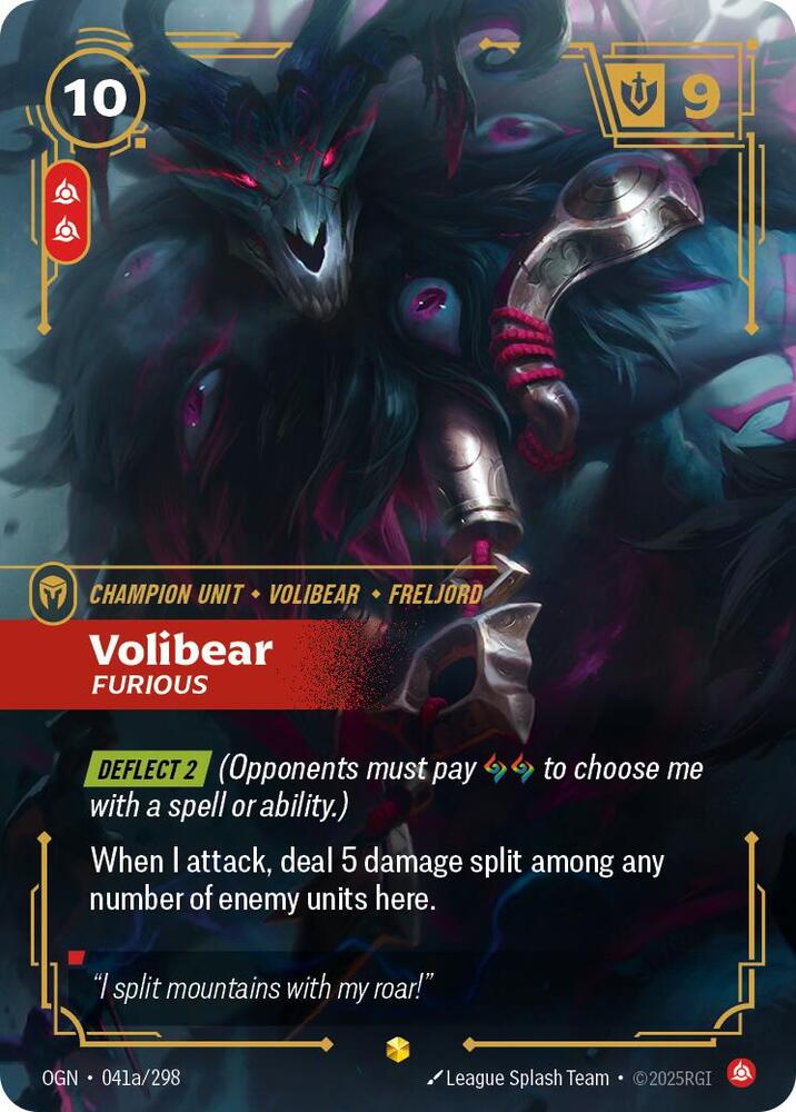 Volibear, Furious (Alternate Art) [Origins] 041a/298