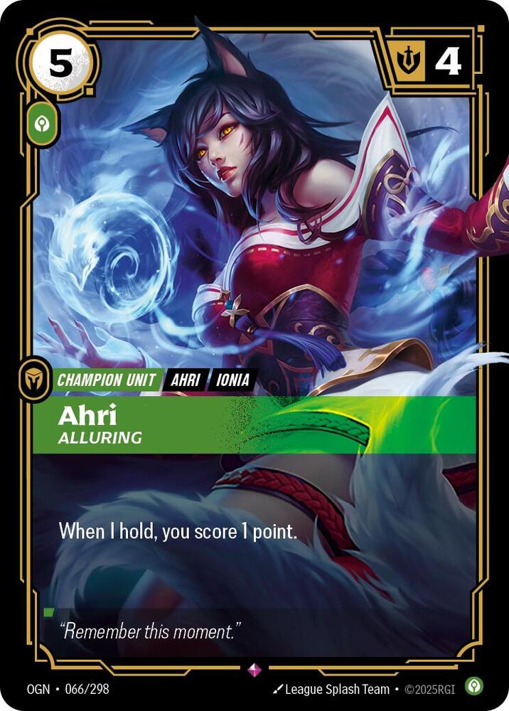 Ahri, Alluring [Origins] 066/298