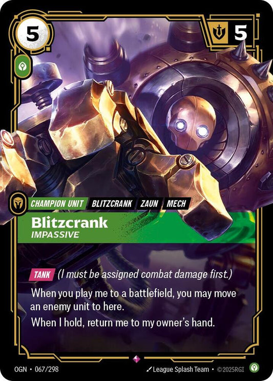 Blitzcrank - Impassive [Origins] 067/298