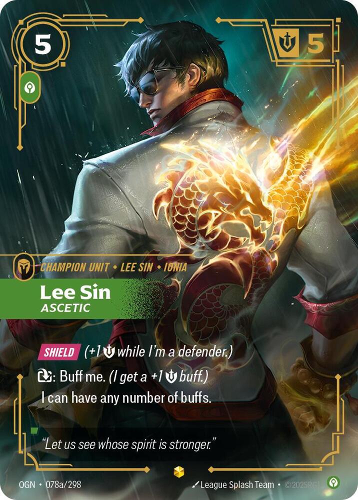 Lee Sin, Ascetic (Alternate Art) [Origins] 078a/298