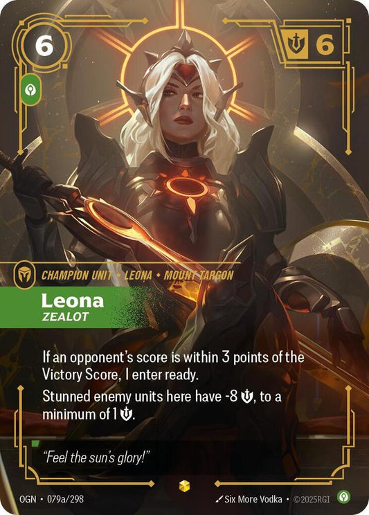 Leona - Zealot (Alternate Art) [Origins] 079a/298