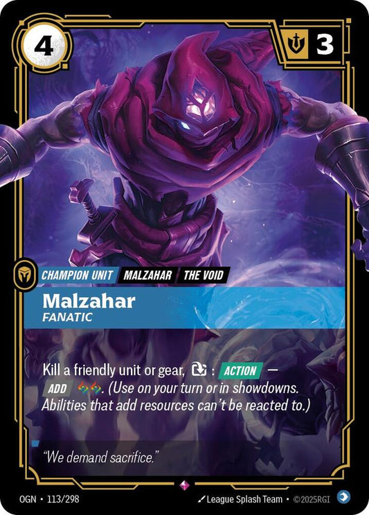 Malzahar - Fanatic [Origins] 113/298