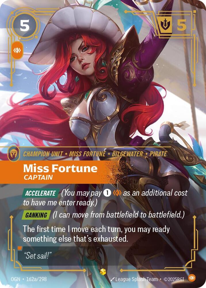 Miss Fortune, Captain (Alternate Art) [Origins] 162a/298