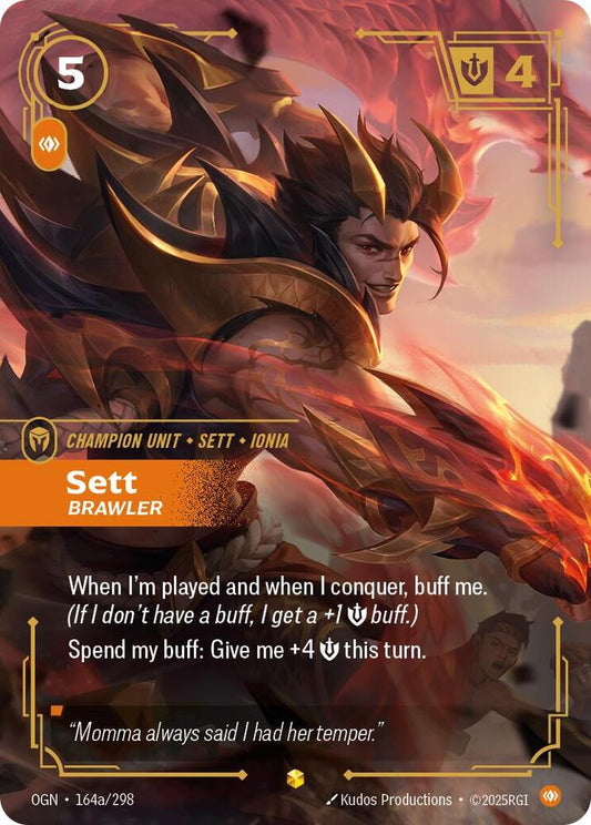 Sett - Brawler (Alternate Art) [Origins] 164a/298