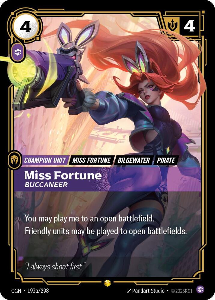 Miss Fortune, Buccaneer (Alternate Art) [Origins] 193a/298