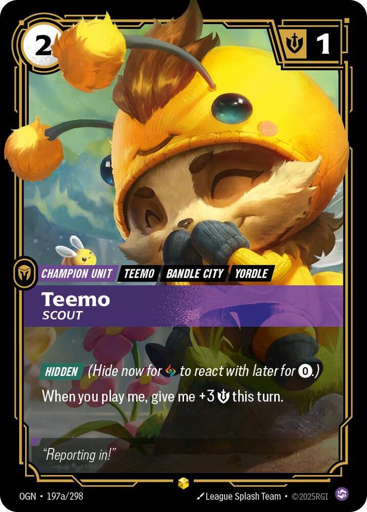Teemo, Scout (Alternate Art) [Origins] 197a/298