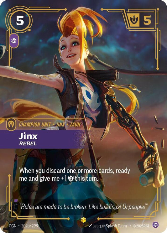 Jinx - Rebel (Alternate Art) [Origins] 202a/298