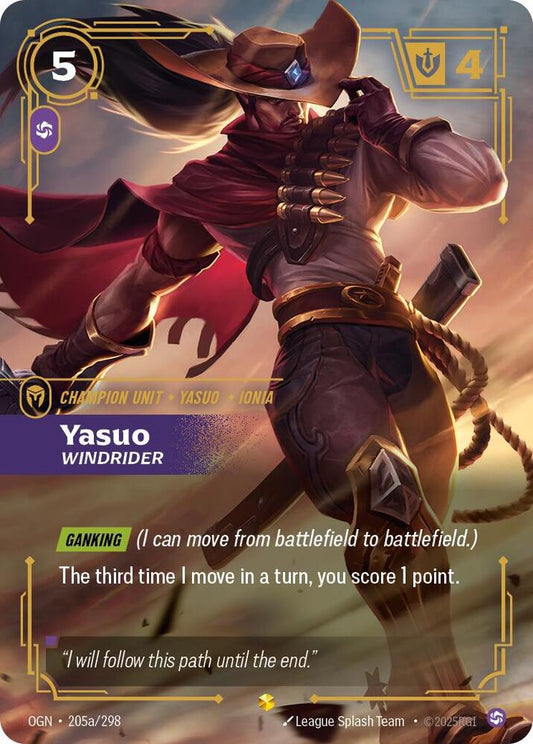 Yasuo - Windrider (Alternate Art) [Origins] 205a/298