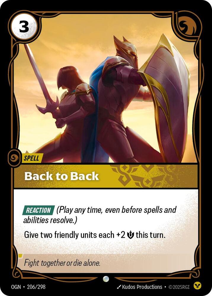 Back to Back [Origins] 206/298