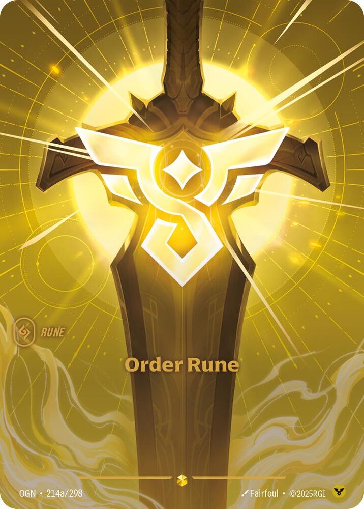 Order Rune (Alternate Art) [Origins] 214a/298