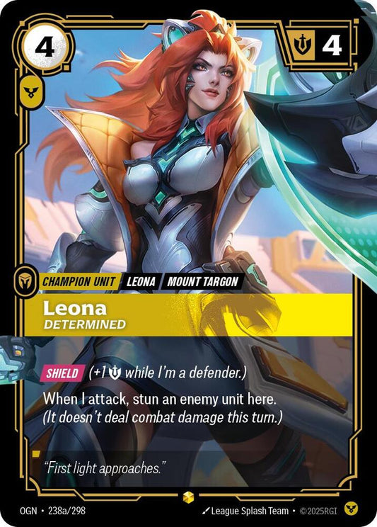 Leona - Determined (Alternate Art) [Origins] 238a/298