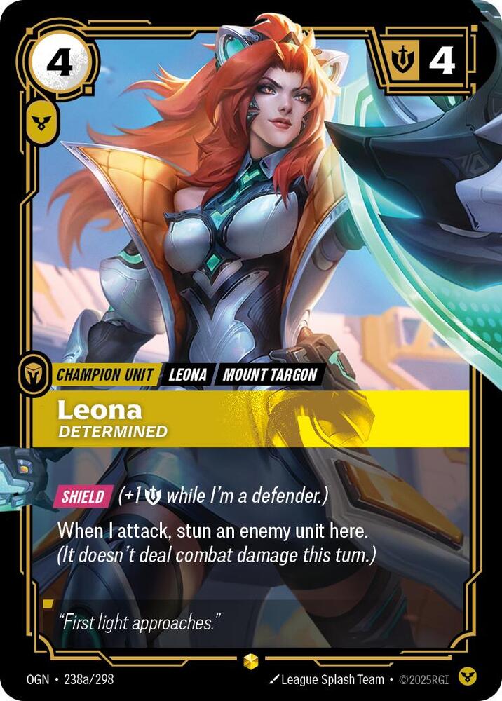 Leona - Determined (Alternate Art) [Origins] 238a/298
