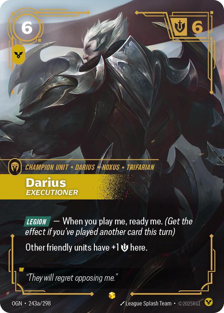 Darius, Executioner (Alternate Art) [Origins] 243a/298