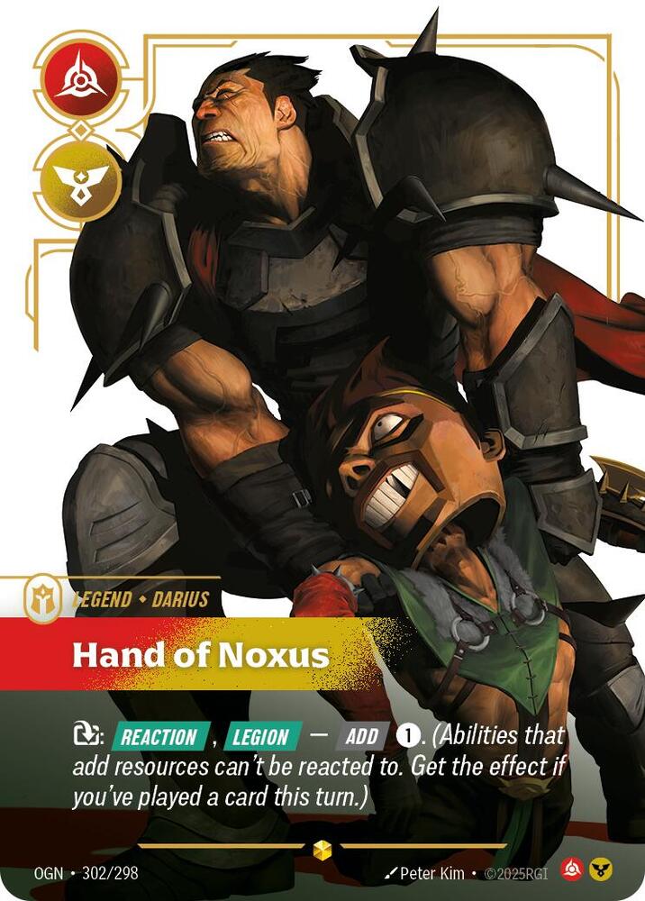 Darius, Hand of Noxus (Overnumbered) [Origins] 302/298