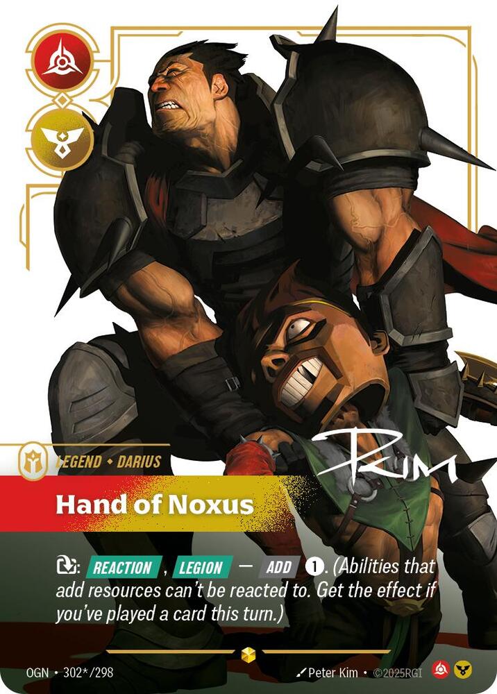 Darius - Hand of Noxus (Signature) [Origins] 302*/298