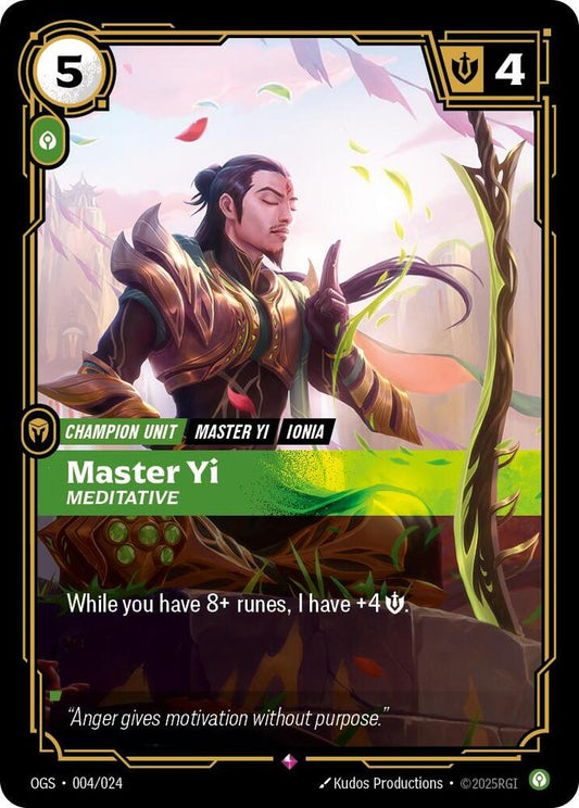 Master Yi - Meditative [Origins: Proving Grounds] 004/024