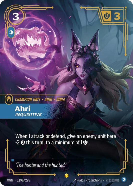 Ahri - Inquisitive (Alternate Art) [Origins] 119a/298