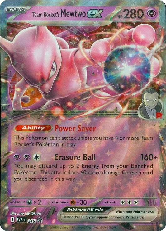 Team Rocket's Mewtwo ex - 216 [SV: Scarlet & Violet Promo Cards] 216