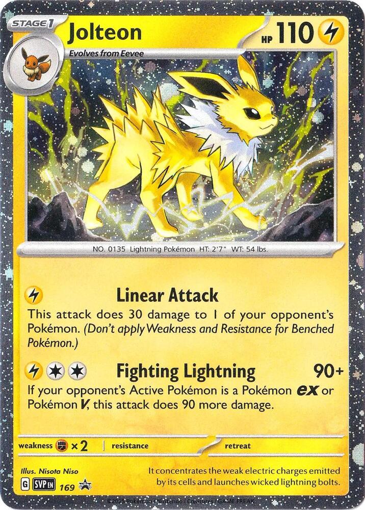 Jolteon - 169 (Cosmos Holo) [SV: Scarlet & Violet Promo Cards] 169