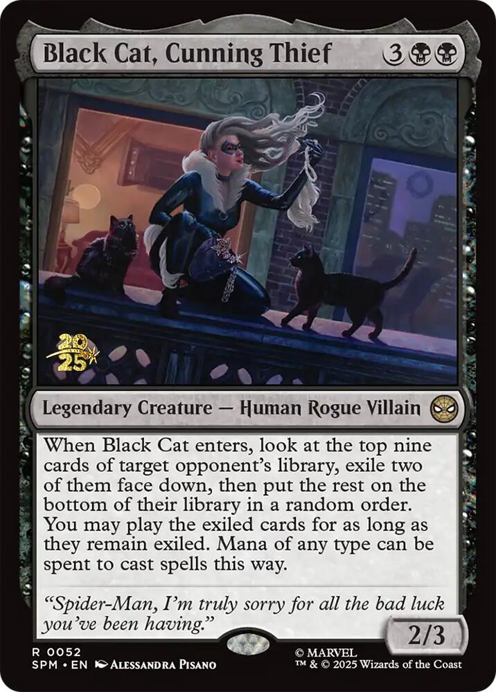 Black Cat, Cunning Thief [Prerelease Cards] 52