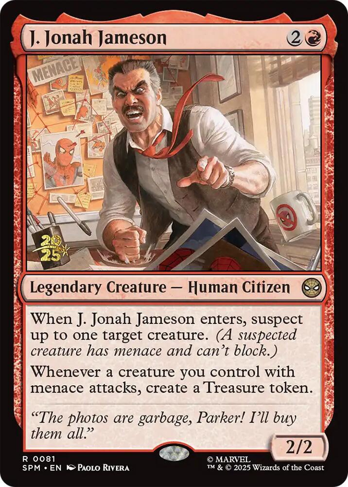 J. Jonah Jameson [Prerelease Cards] 81