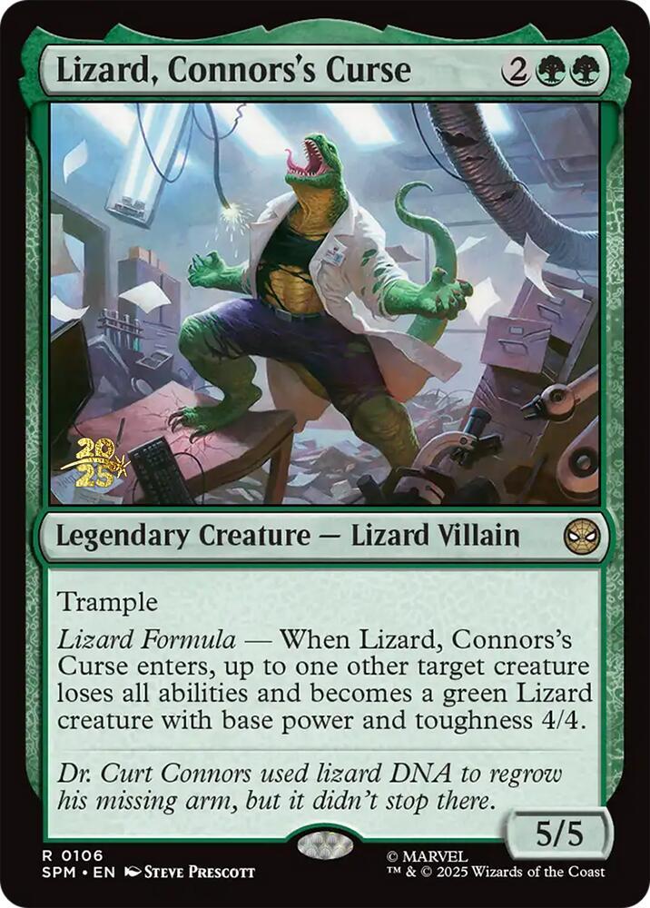 Lizard, Connors's Curse [Prerelease Cards] 106