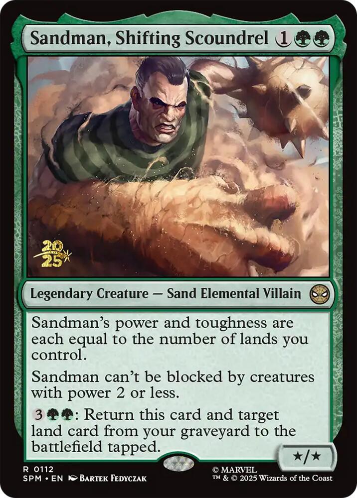 Sandman, Shifting Scoundrel [Prerelease Cards] 112