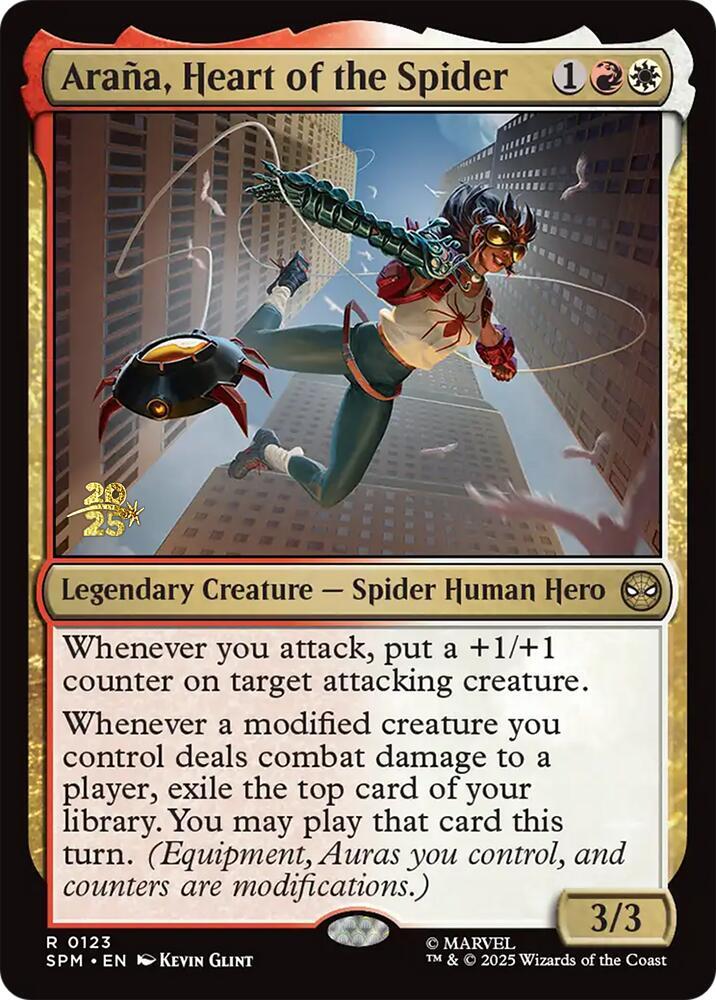 Arana, Heart of the Spider [Prerelease Cards] 123